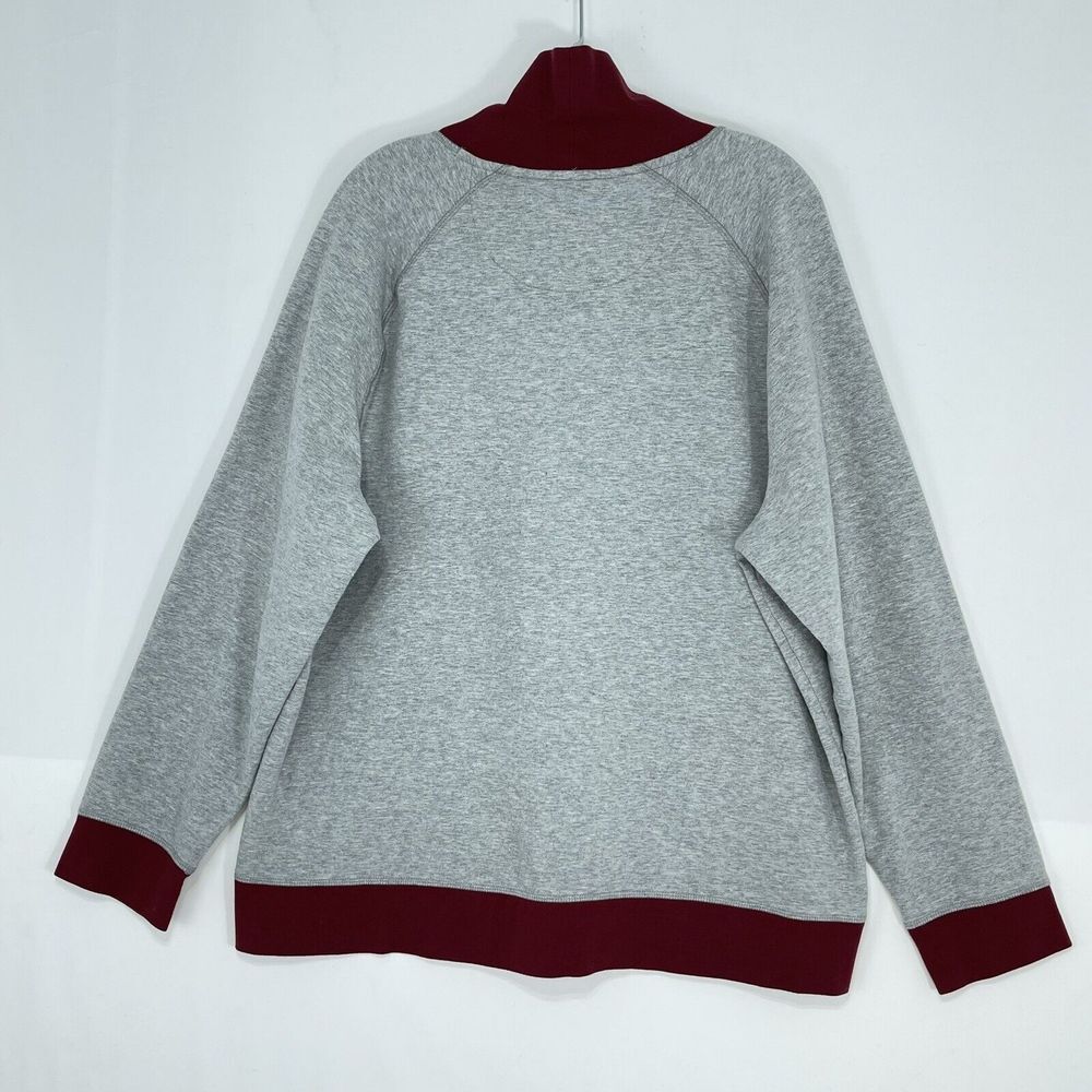Mens Turtleneck Fleece Sweatshirt XLarge in Soft Grey Heather Club Room - Picture 3 of 16